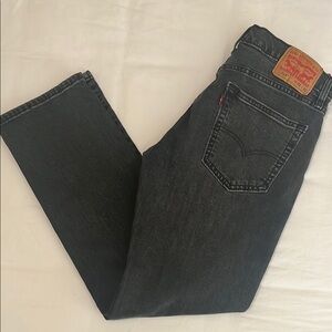 Men's Levi’s 514 Straight Fit Black Jeans (31x32)